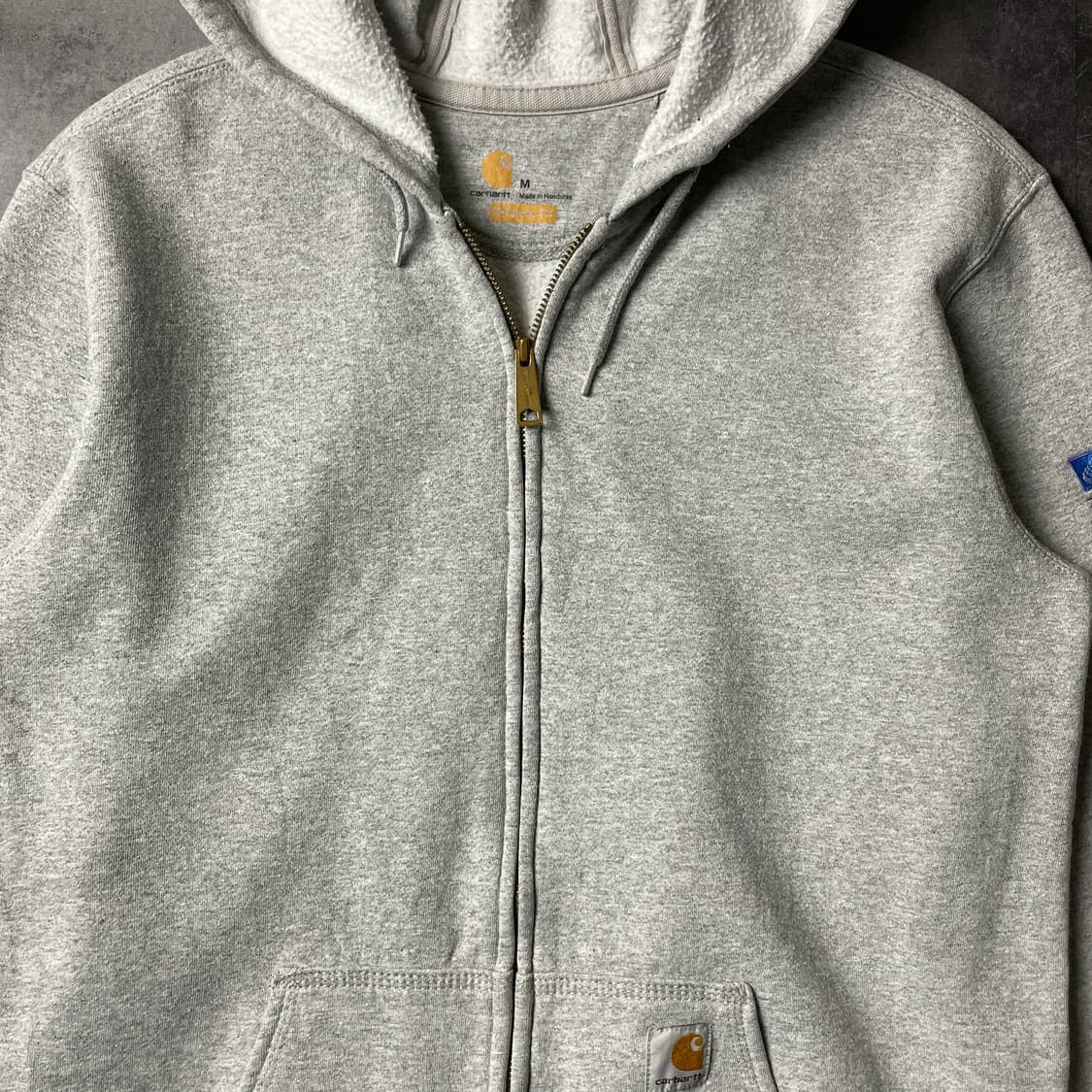 CARHARTT 칼하트 빈티지 그레이 기모 후드집업 A00941 상품이미지2