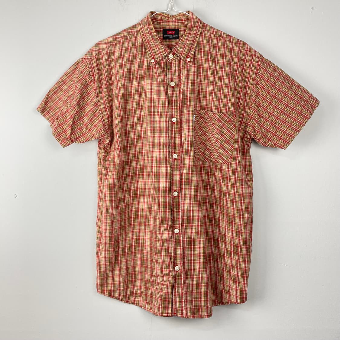 리바이스 체크패턴 반팔 셔츠 L-XL   상품이미지1
