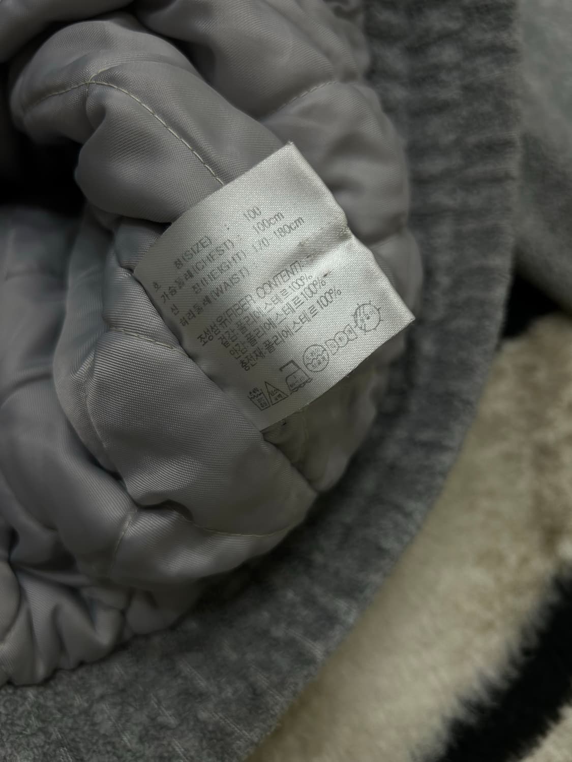 [L]나이키00s 빅로고 플리스 후드자켓/그레이 상품이미지7