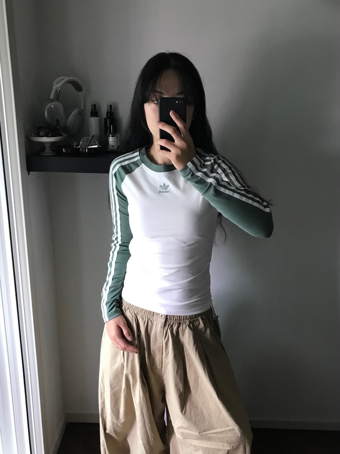 아디다스 중앙 트레포일 사이드라인 나그랑 긴팔티 상품이미지5
