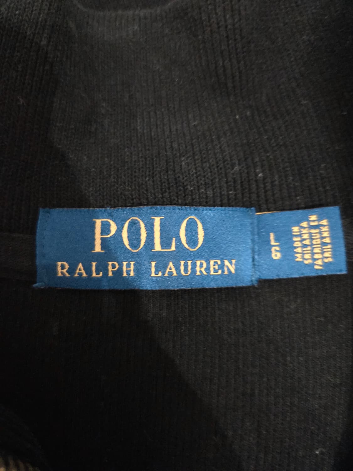 폴로랄프로렌 코튼 하프집업 블랙_L 상품이미지6