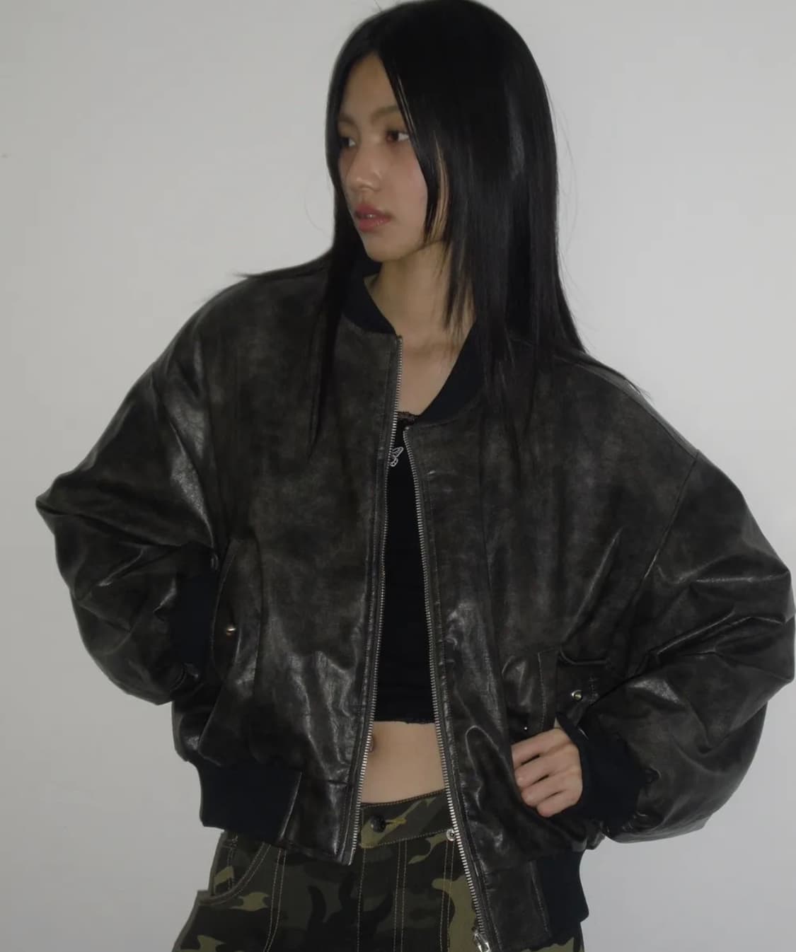 팬시클럽 리버시블 퀄팅 엠보 점퍼 자켓 상품이미지3