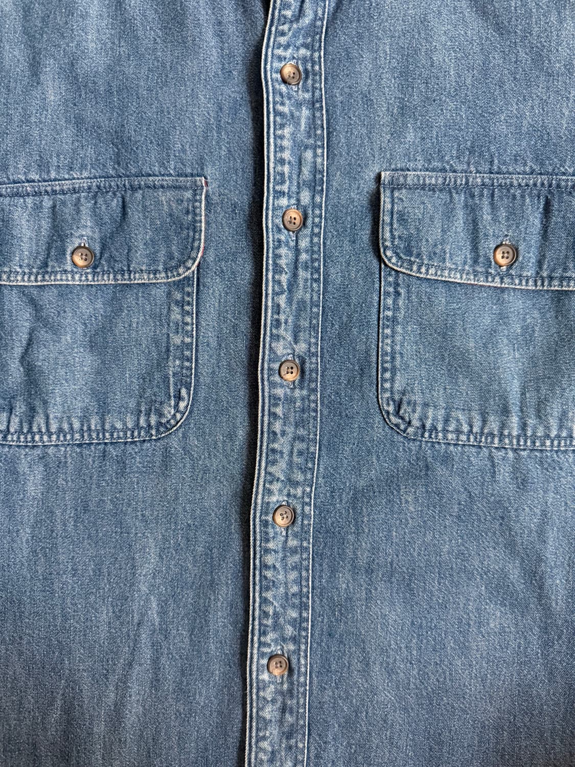 90s USA 엘엘빈 데님 셔츠 자켓 청자켓 청셔츠 M 상품이미지5