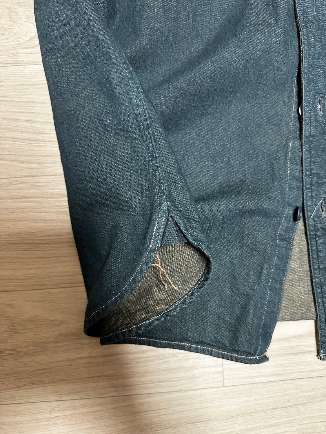 더블알엘 인디고 데님 워크셔츠 xl 상품이미지4