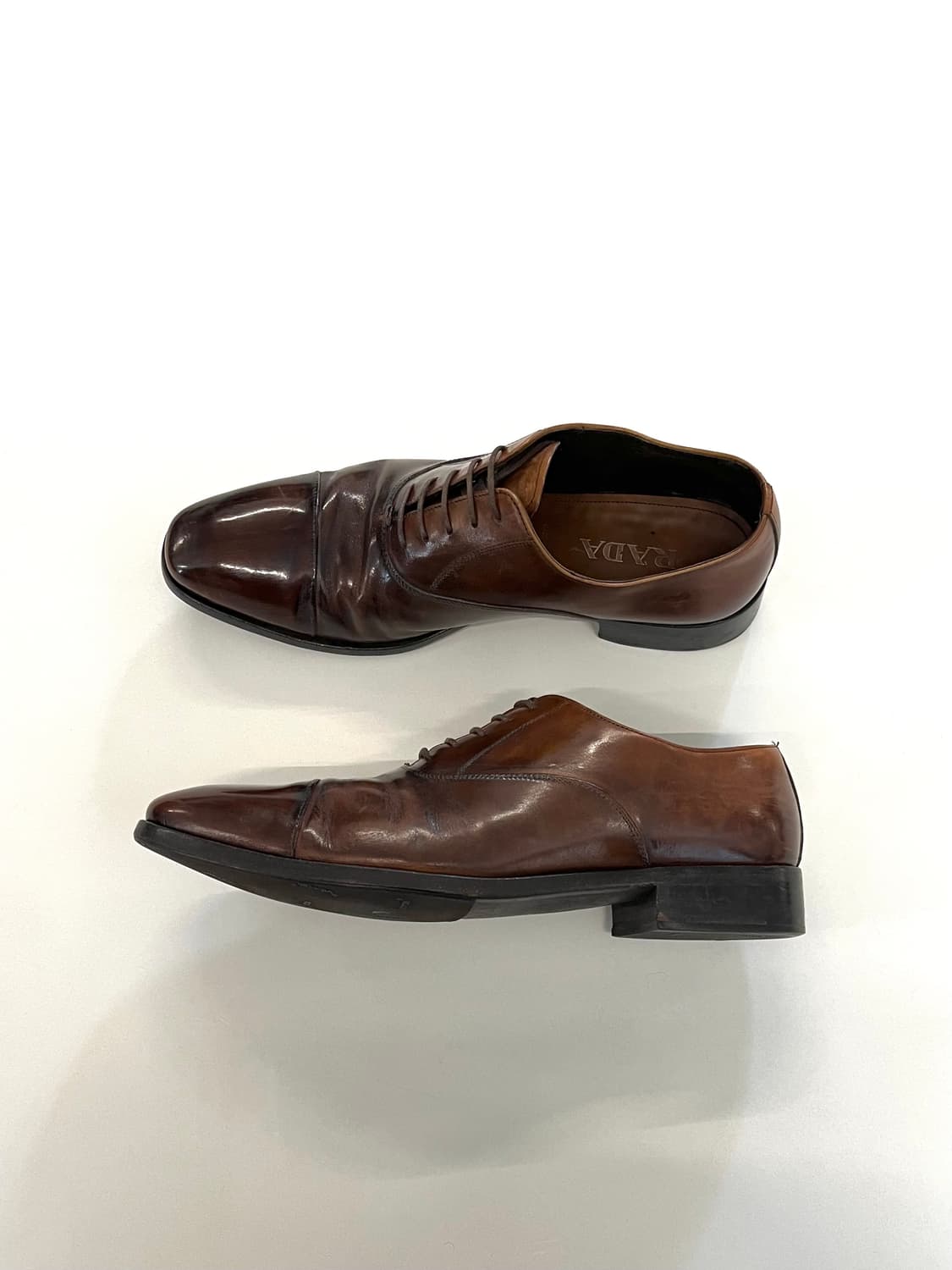 프라다 레더 더비슈즈 상품이미지5