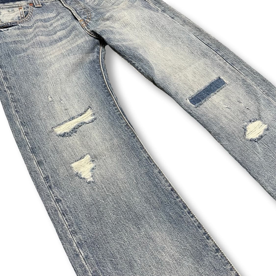 [28] 리바이스 501 데미지 워싱 데님 팬츠 상품이미지3