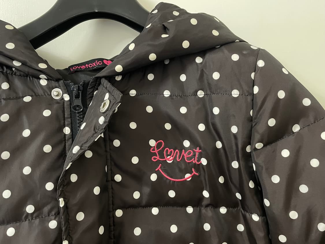 곰돌이귀 도트 패딩 상품이미지4