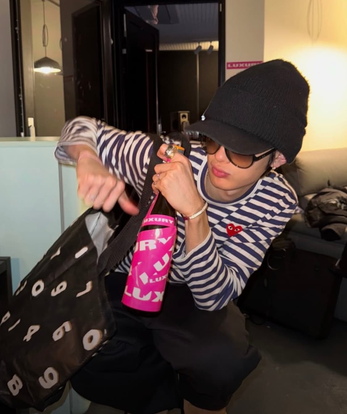 꼼데가르송 롱슬리브 블루 상품이미지1