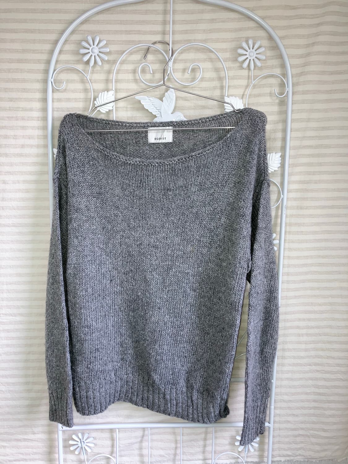 jpn vintage 차콜 니트 y2k 스트릿 갸루 펑키  상품이미지4