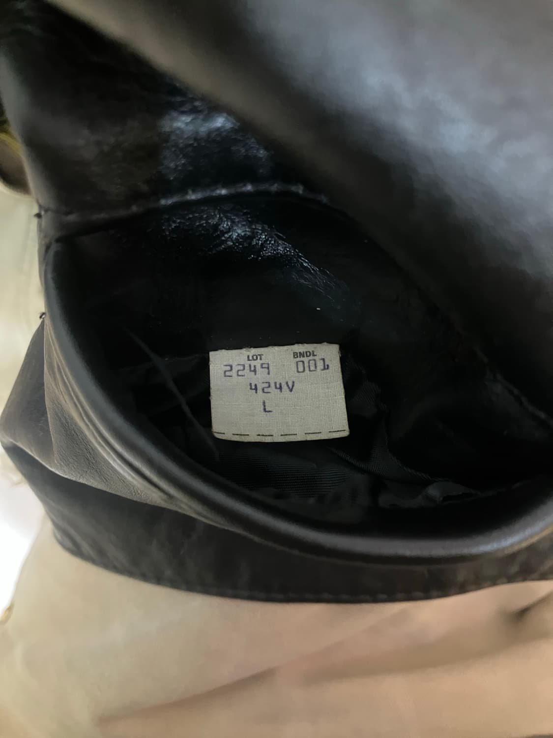 schott 424v 쇼트 레더 베스트 상품이미지4