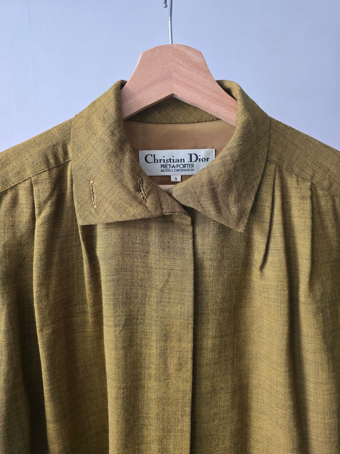 Christian Dior 빈티지 울실크 셔츠 / 프레타포르테 상품이미지5