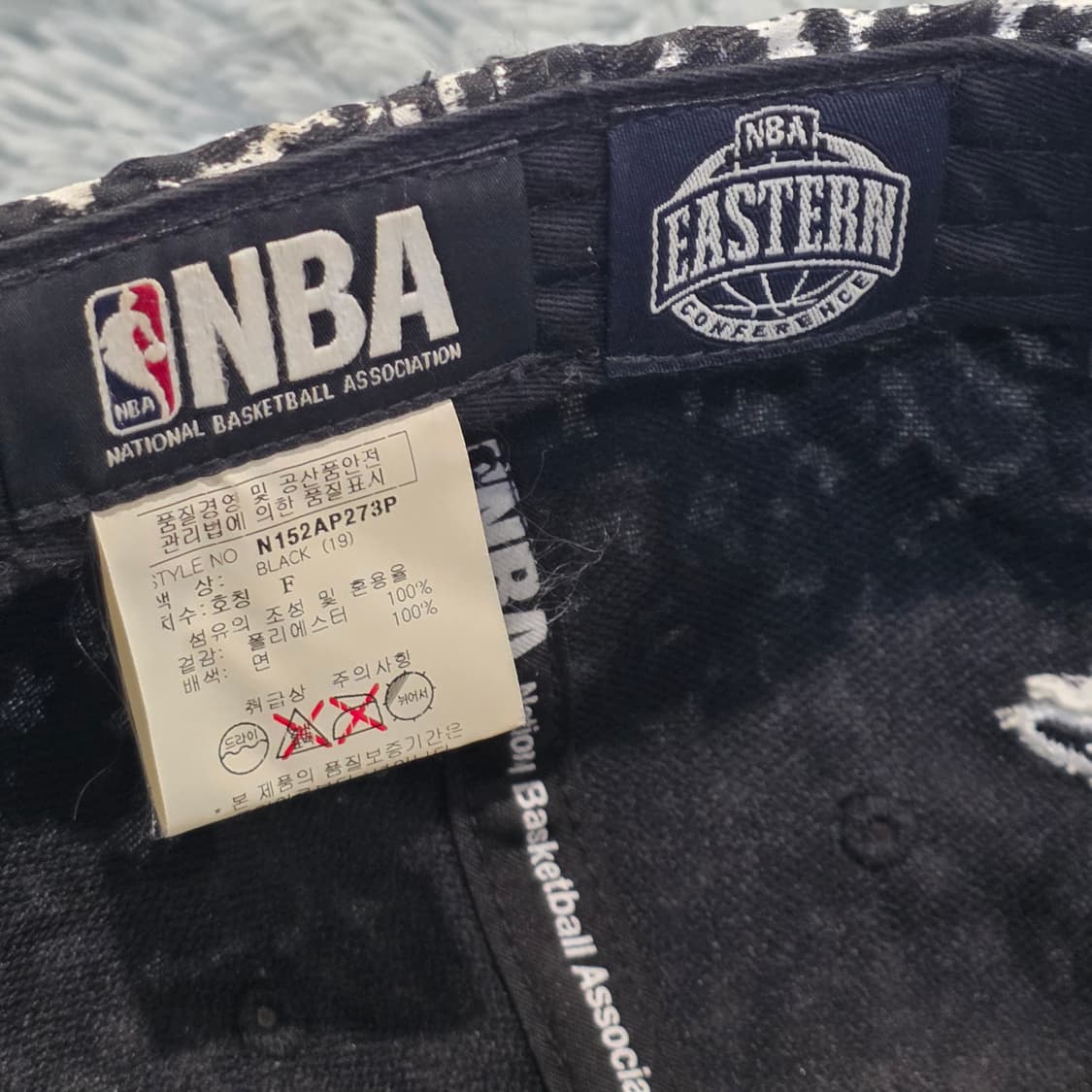 L7-1:NBA 클리블랜드 하이플랫 스냅백 블랙 화이트 56-59 상품이미지8