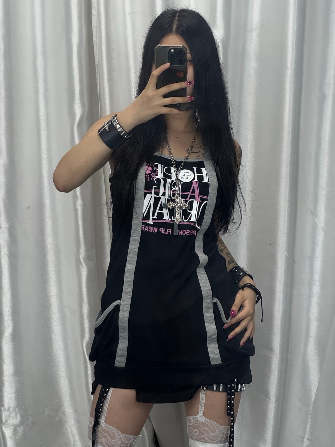 Punk sleeveless dress 상품이미지2