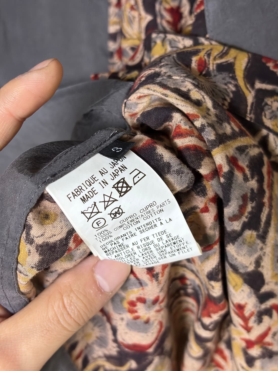 [3] 요지 야마모토 syte 큐프라 롱셔츠 상품이미지4