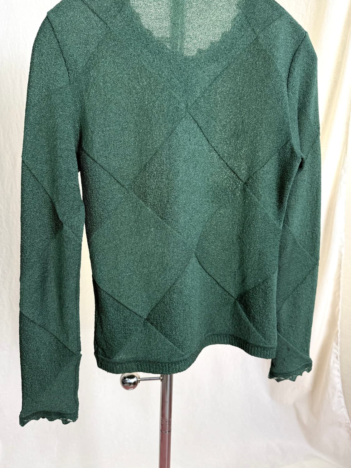 HaaT Issey Miyake 아가일 트리아세테이트 가디건 상품이미지9