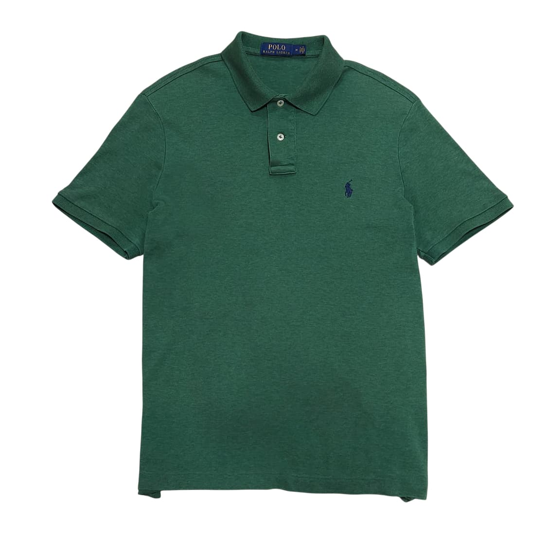 100)POLO 폴로 피마코튼 반팔 카라티 그린 상품이미지1