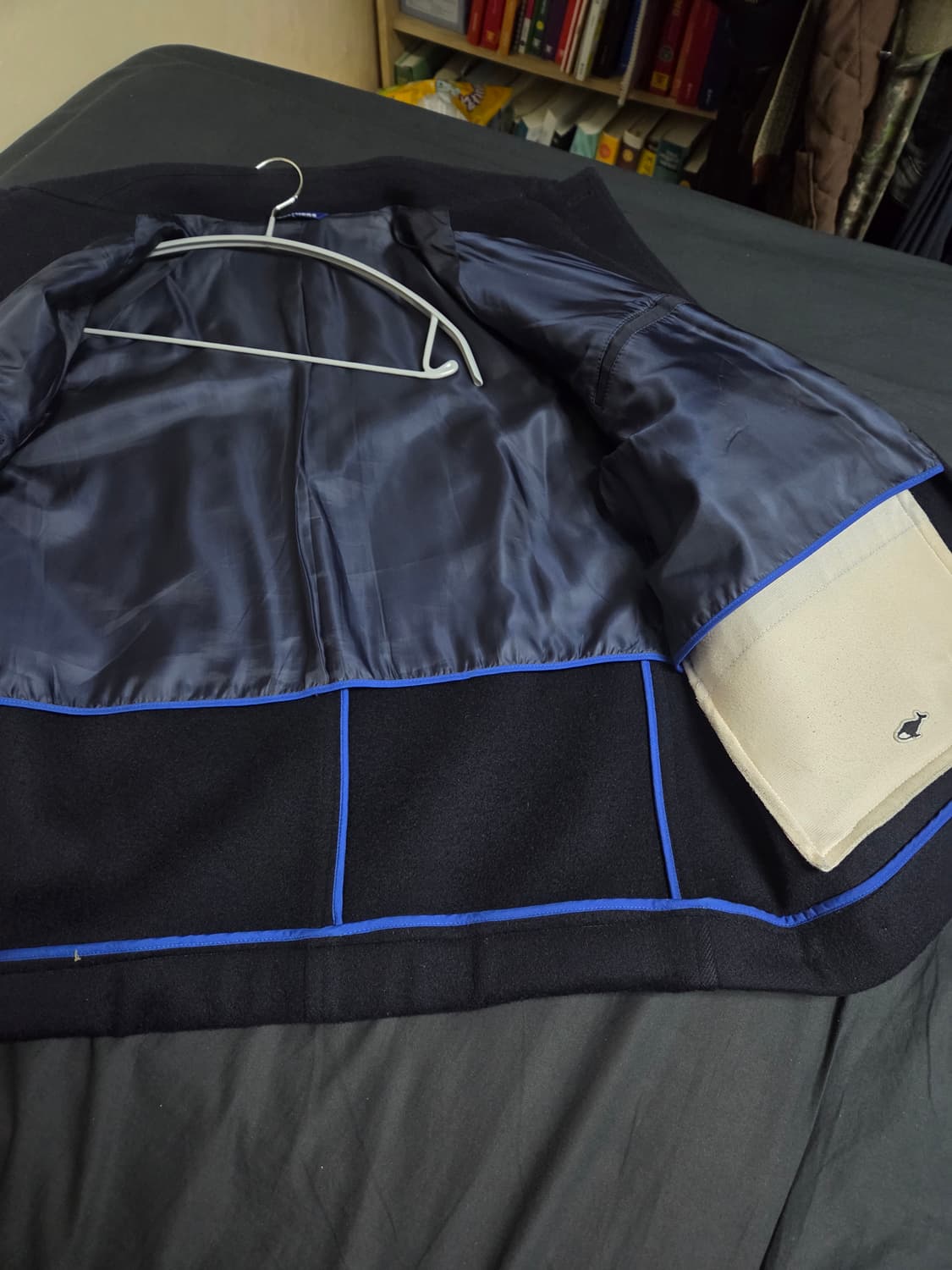 네이더스 하프 울 발마칸 블루종코트 4사이즈(100-105) 상품이미지3