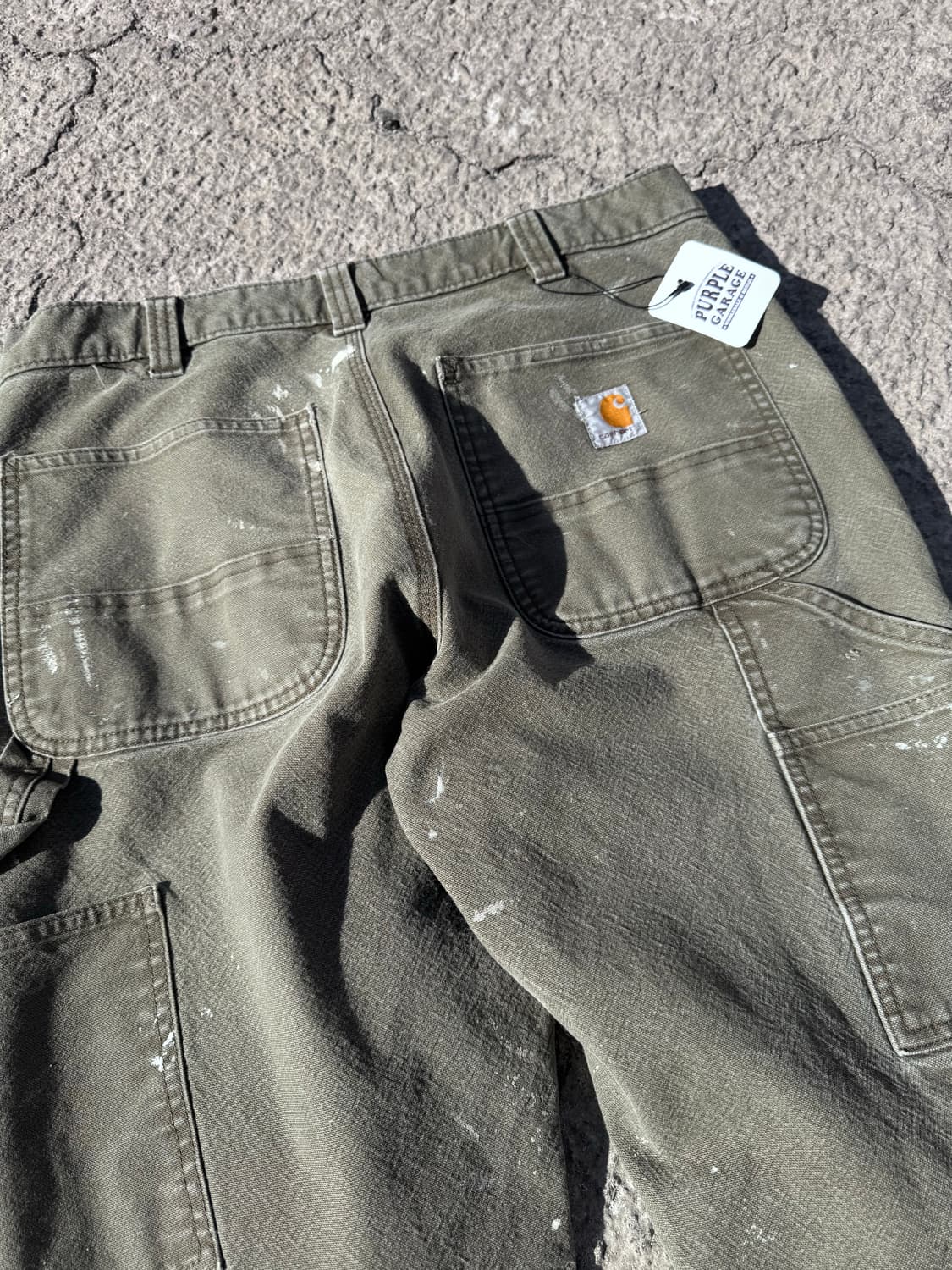 칼하트 헤비 워크 카펜터 팬츠 카키 B126 상품이미지6