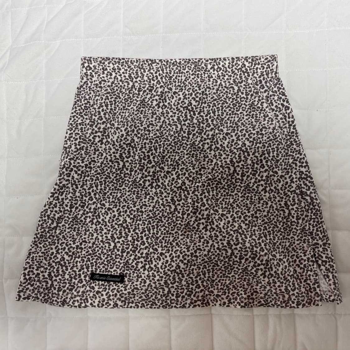 샵페어리 레오파드 미니 슬릿 스커트 상품이미지1