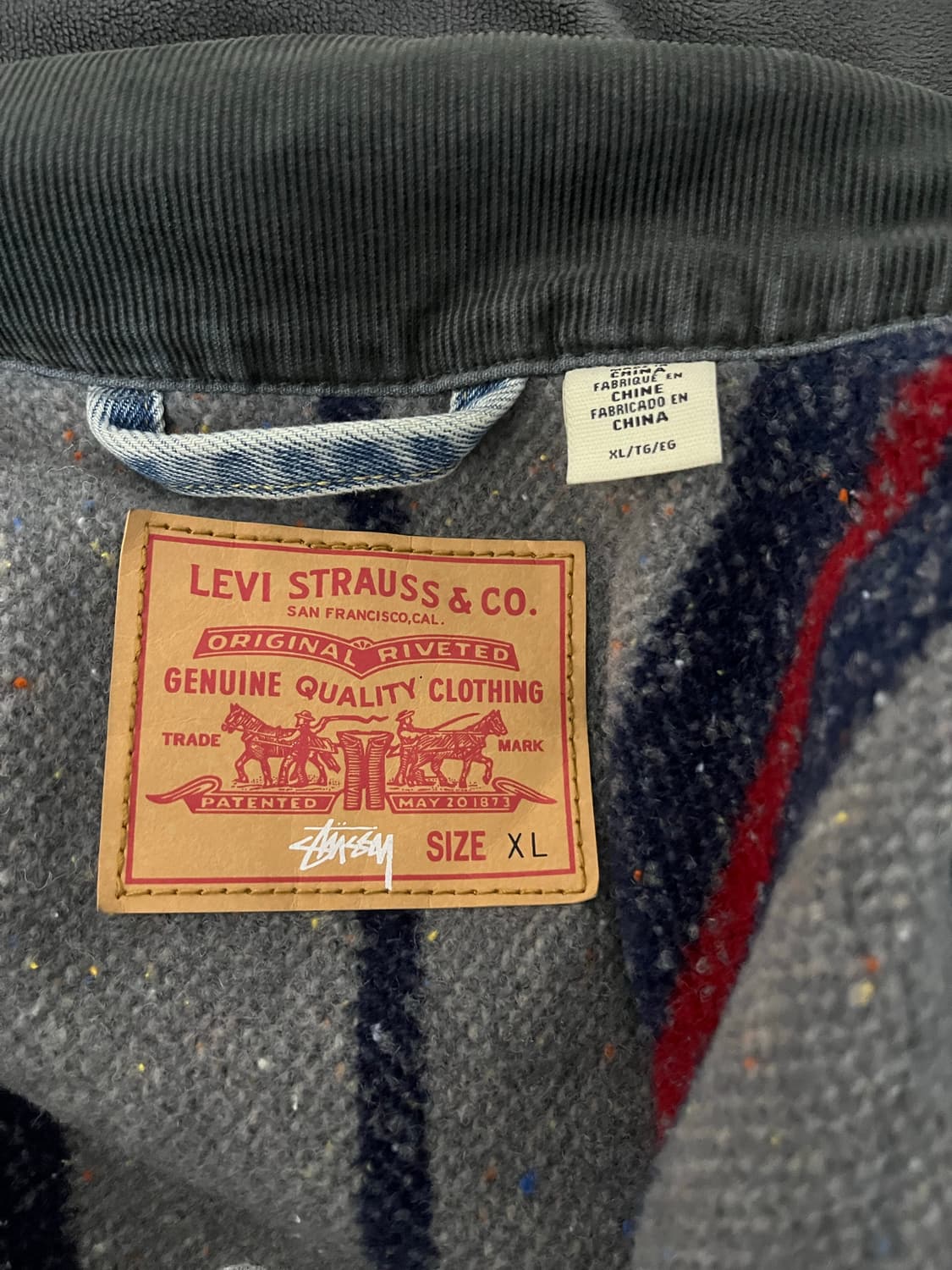 스투시 리바이스 청자켓 xl 상품이미지3