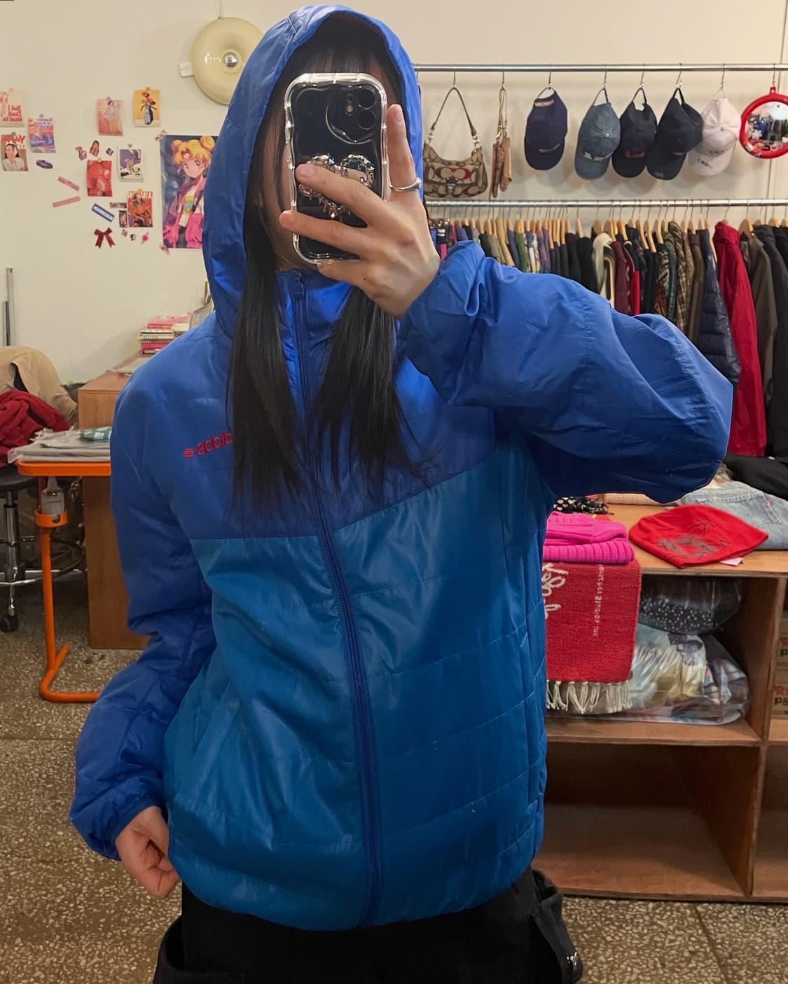 아디다스 블루 패딩자켓 [무배] 상품이미지3