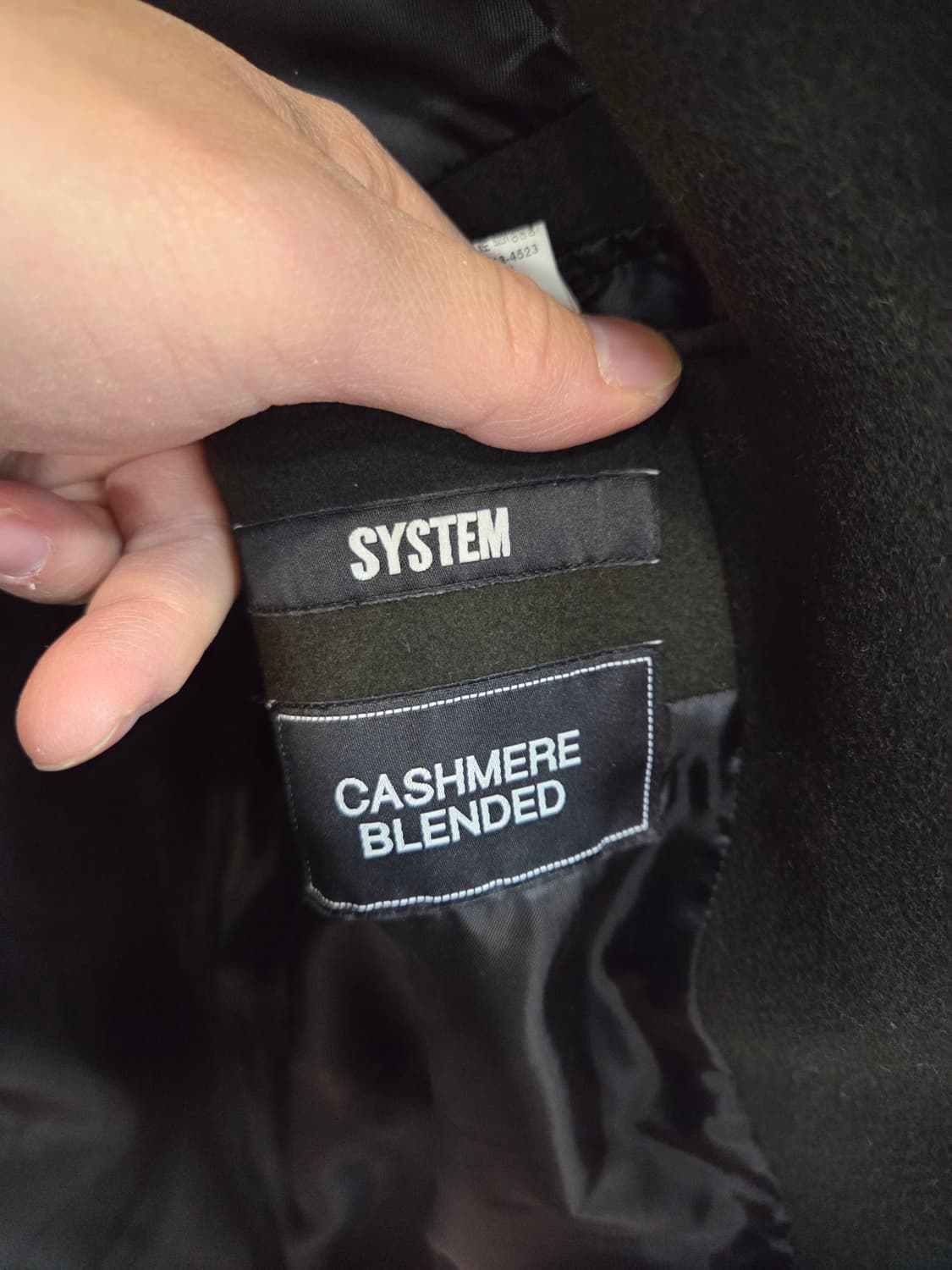 시스템옴므 캐시미어 블렌드 울 코트 대략 L 상품이미지3