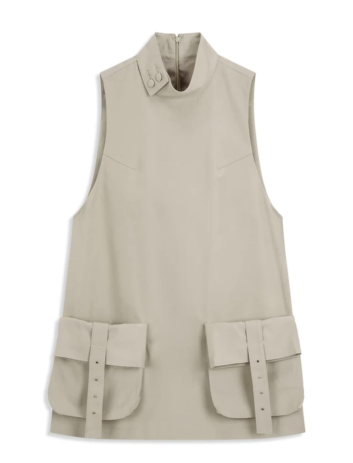 오픈와이와이 카고 포켓 미니 드레스 베이지 상품이미지1