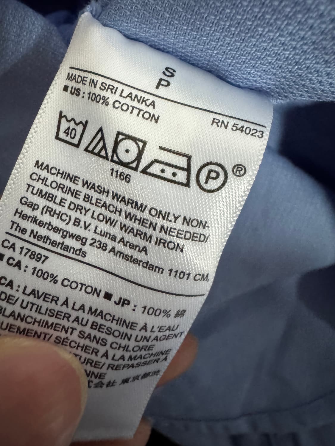 바나나리퍼블릭 미니멀 슬림핏 코튼 긴팔 셔츠 S~M 상품이미지2