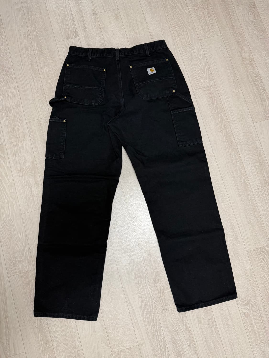 [36x32] 칼하트 b01 더블니 블랙 현행 상품이미지2