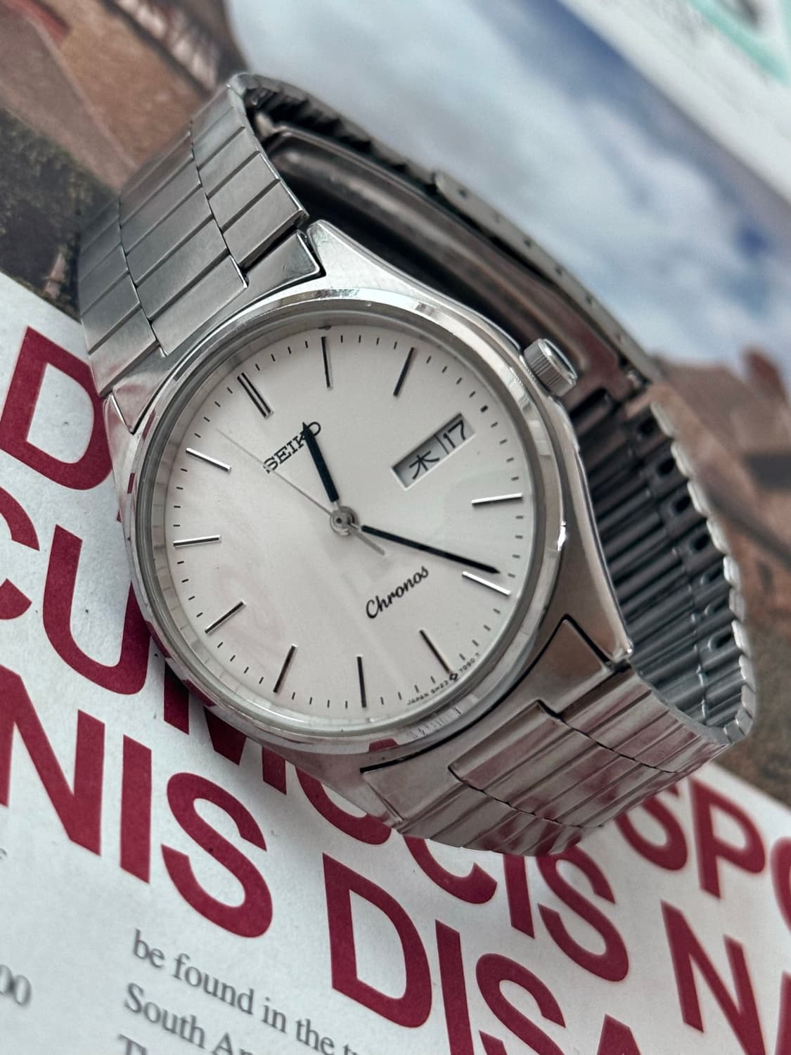 Seiko 세이코 쿼츠 Chronos Day-Date 1987 상품이미지5