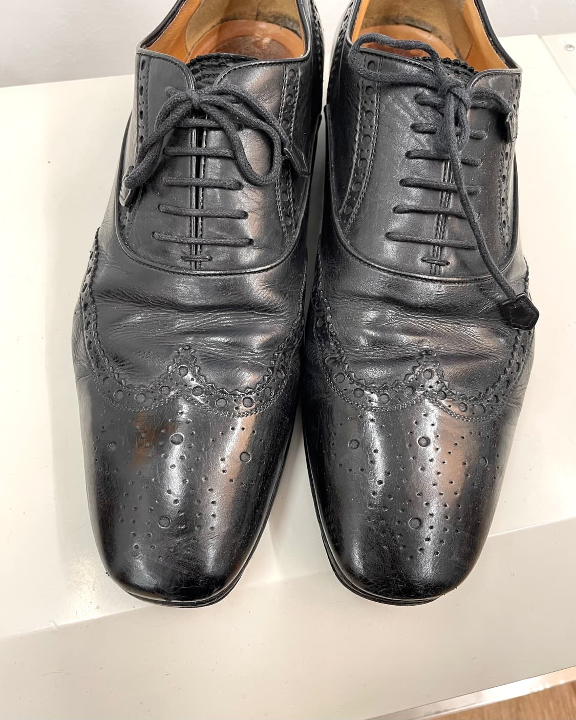 [270] 구찌 윙팁 레더 슈즈 상품이미지4