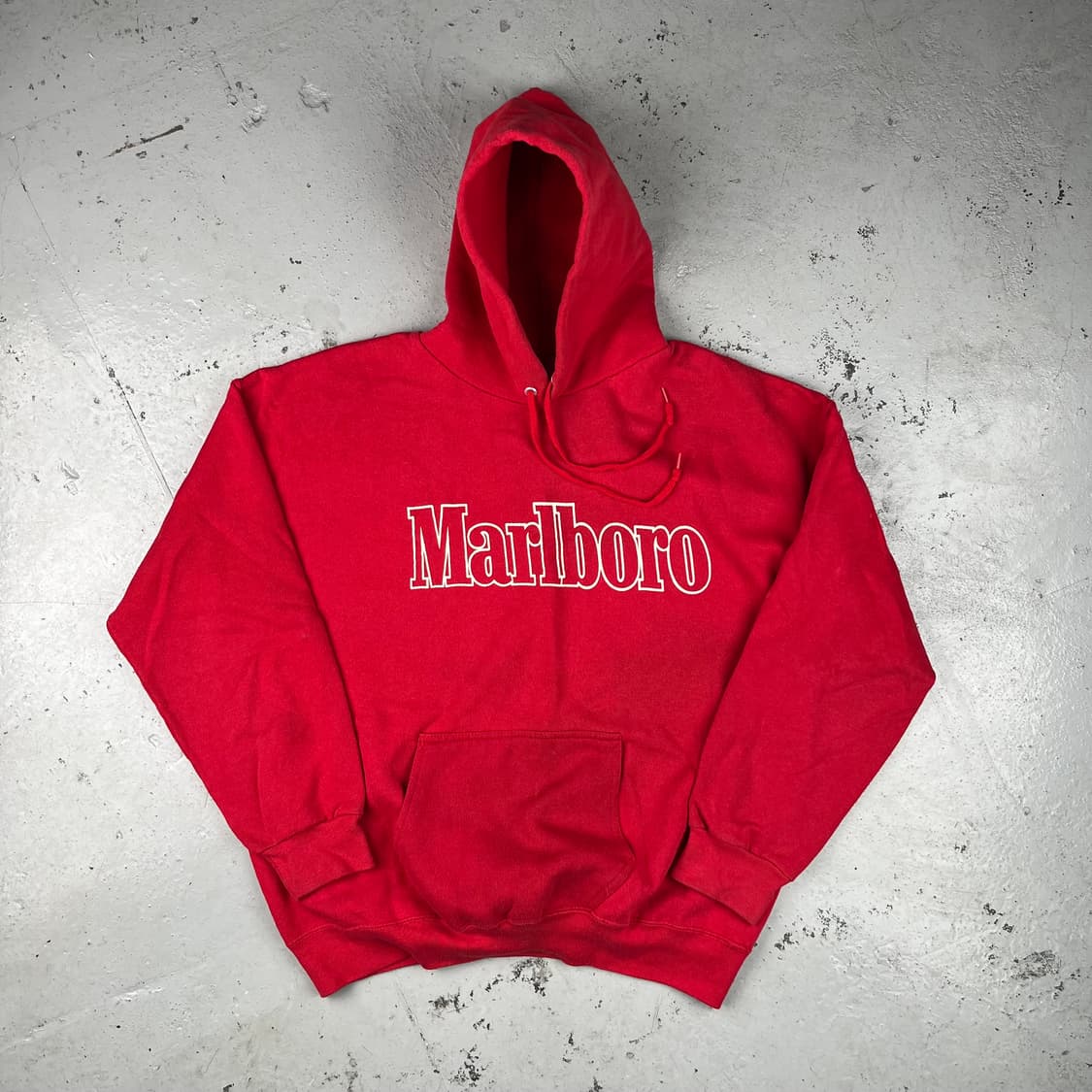 빈티지 말보로 후드 레드 상품이미지3