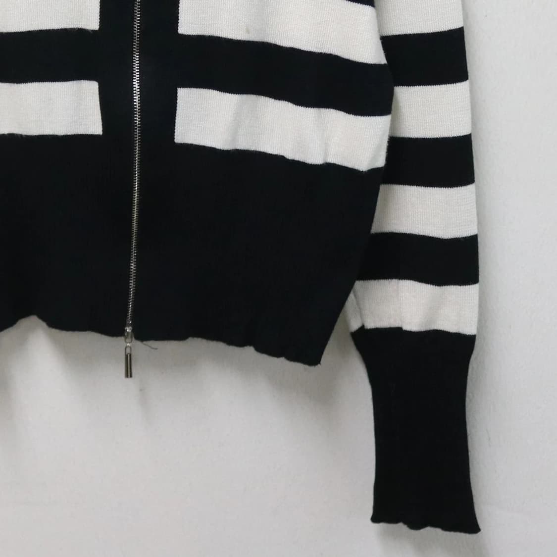 스트라이프 하이넥 니트 집업 62014 상품이미지4