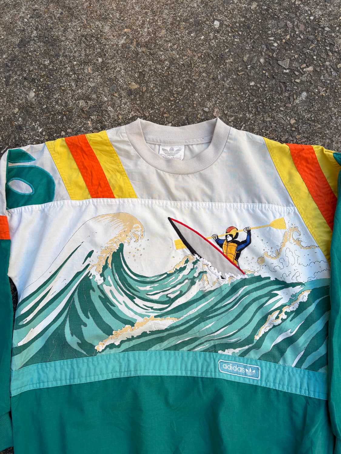 -80s 아디다스 올드스쿨 맨투맨 웜업 점퍼  상품이미지3