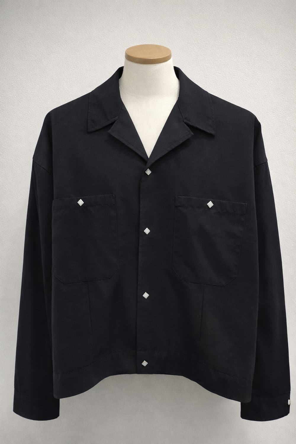빔즈 BEAMS 오버핏 셔츠자켓 블랙 M 셔츠형자켓 상품이미지2