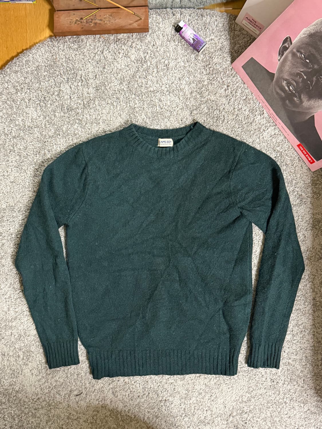 BEAMS BOY 빔즈보이 울 크롭 니트 상품이미지1