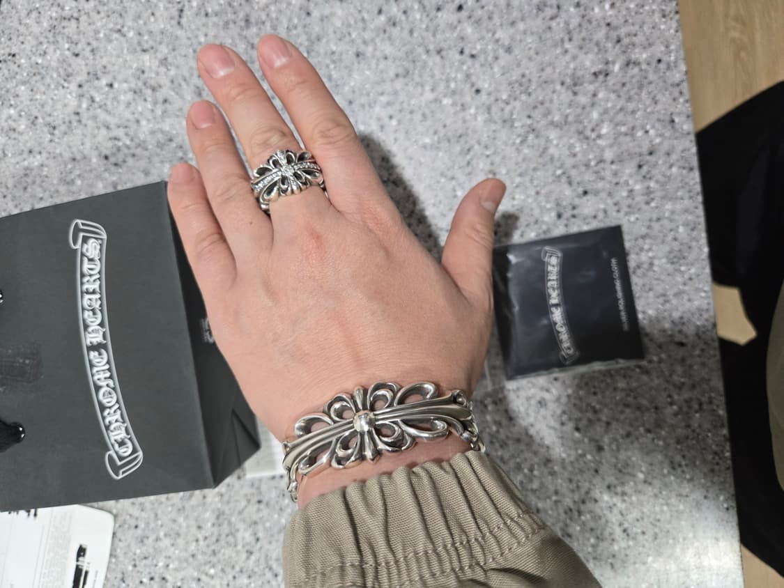 크롬하츠 더블 플로랄 풀파베 링 (정품) 상품이미지1