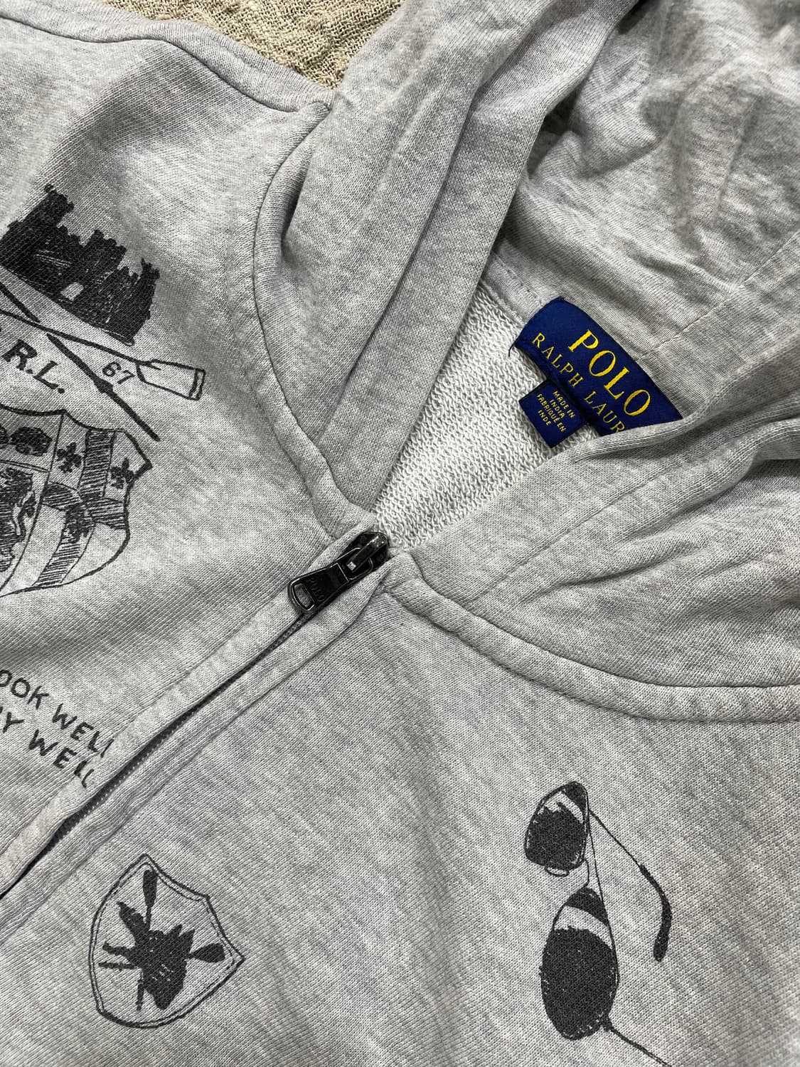 폴로랄프로렌/그레이 그래픽후드티(S) 상품이미지3