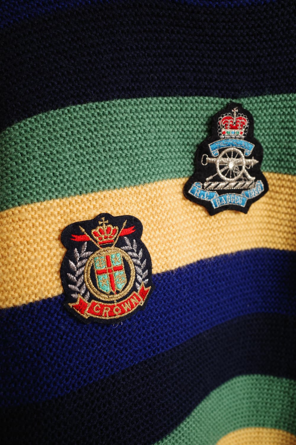 Japan brand 와펜패치 울 니트  상품이미지4