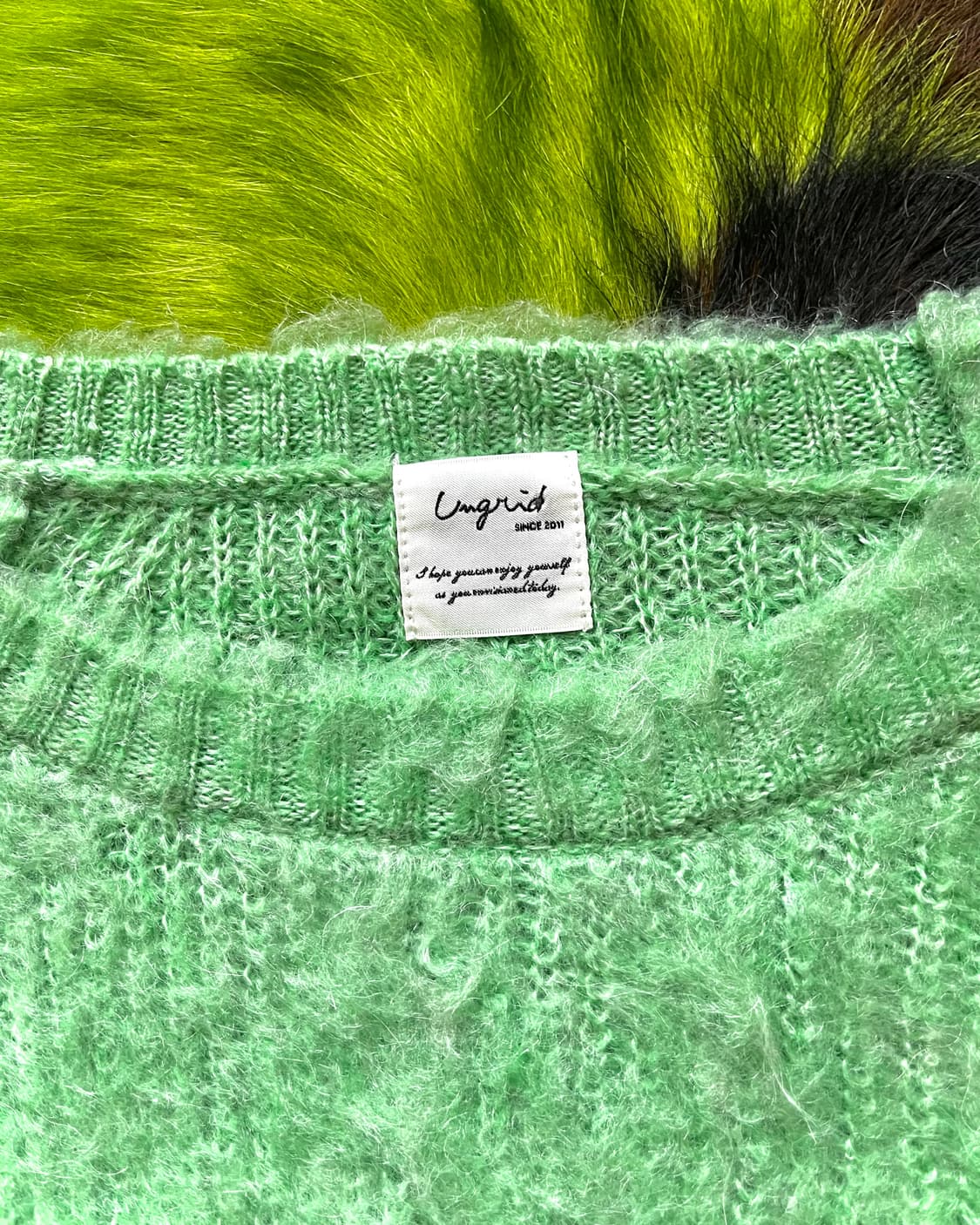 Ungrid Mohair Lambs Wool Knit Sweater 상품이미지5