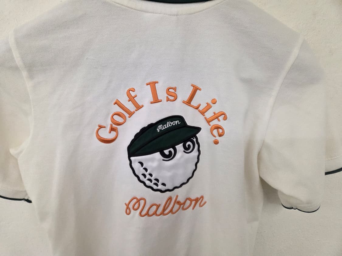 말본골프 크롭화이트 카라 반팔티 XS 상품이미지6