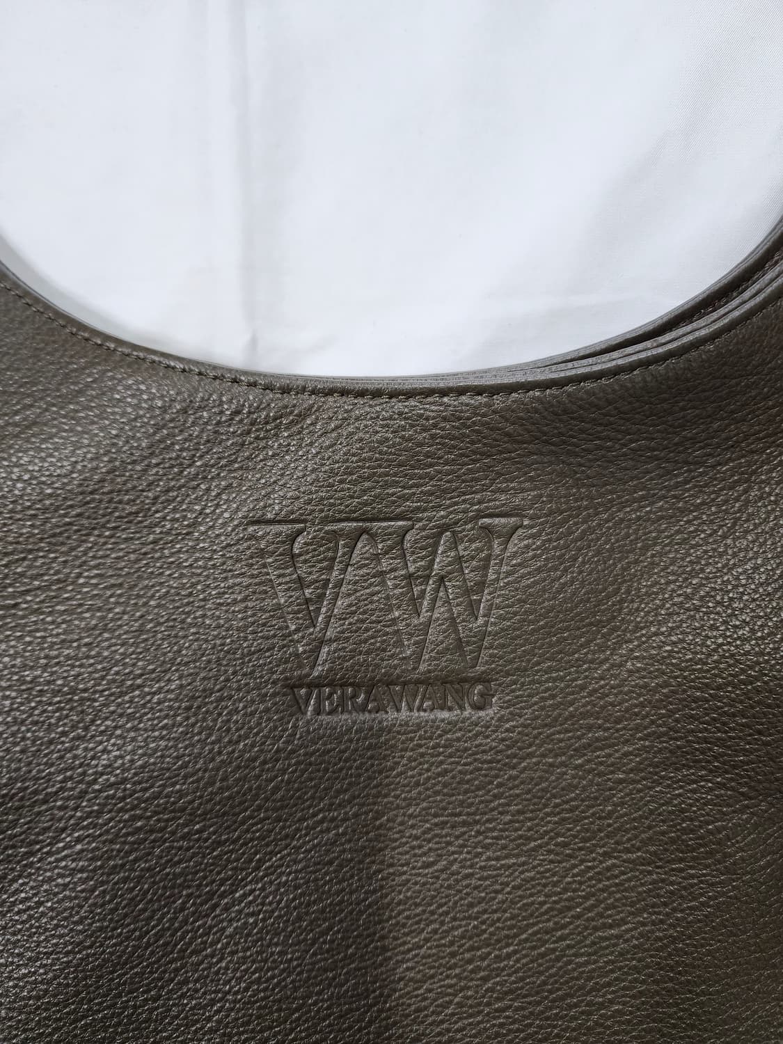 베라왕 샹스 빅백 소가죽 숄더백 카키 상품이미지3