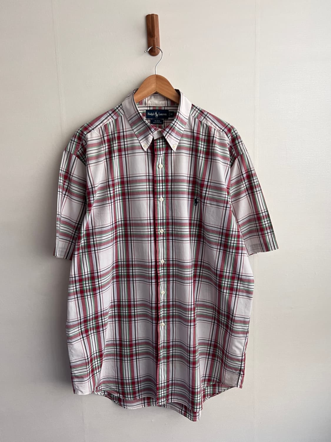 폴로 랄프로렌 체크 반팔셔츠 105 상품이미지3