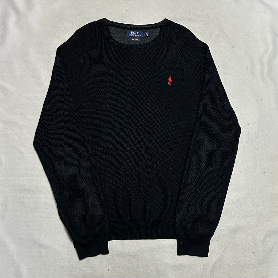 L 폴로랄프로렌 블랙 코튼 니트 상품이미지2