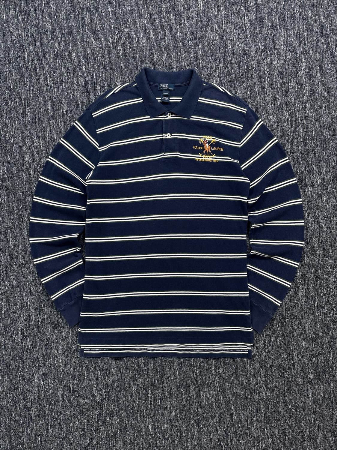 폴로 네이비 스트라이프 럭비티 상품이미지4