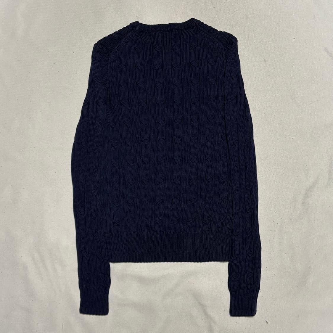 M 폴로랄프로렌 여성용 네이비 케이블 니트 상품이미지3