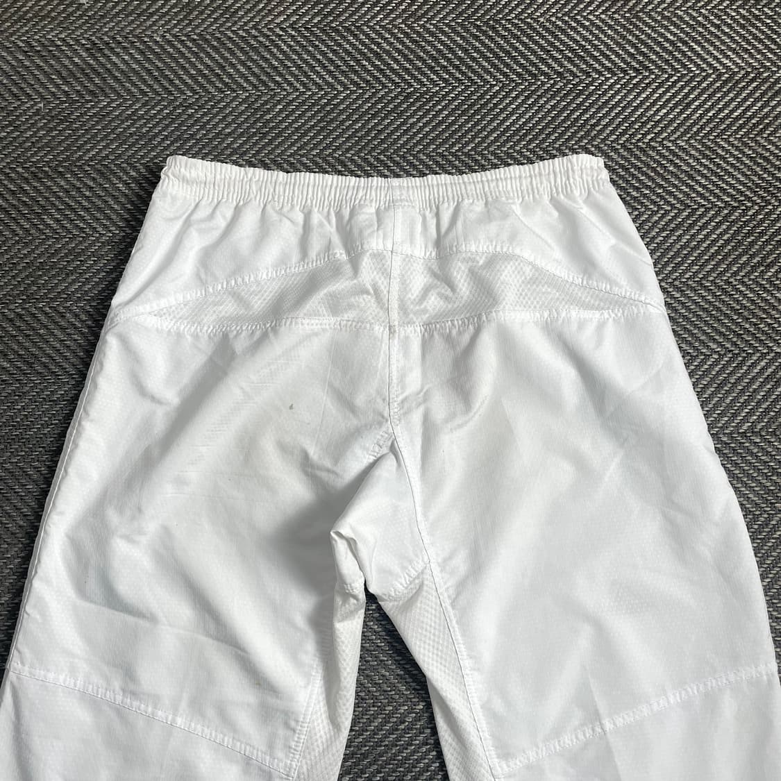 00s 아디다스 올드스쿨 화이트 우븐 트랙 팬츠o 4366 상품이미지4