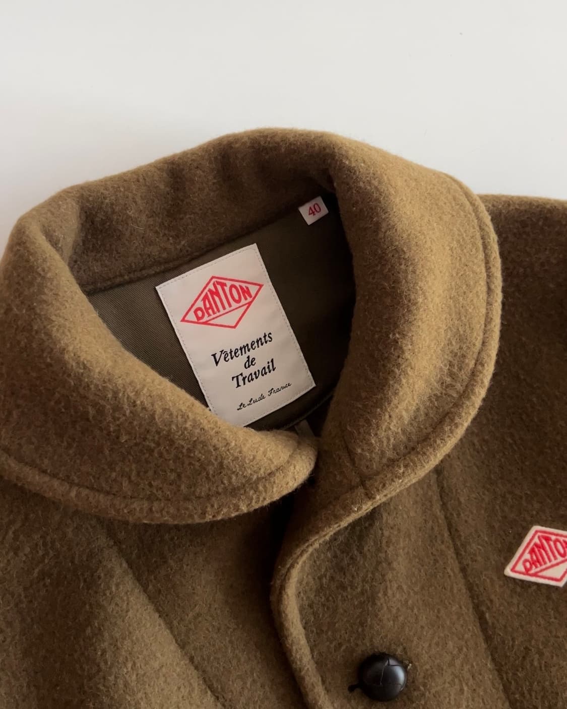 단톤 숄카라 모직 자켓 40 상품이미지6