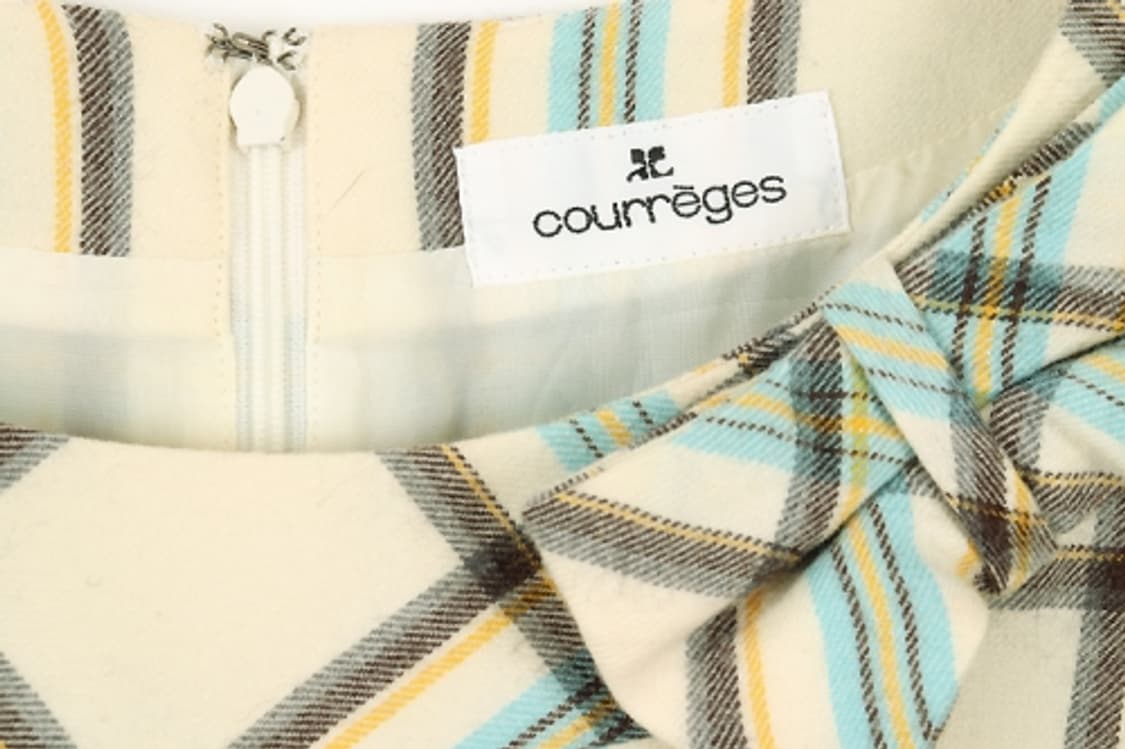 COURREGES 원피스(S)  꾸레쥬원피스 체크원피스 상품이미지5