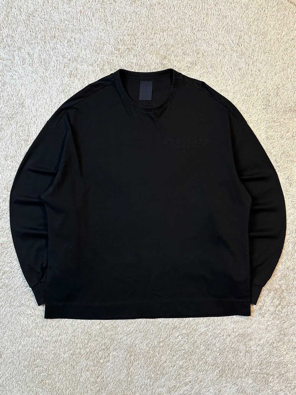 19SS 준지 JUUN.J 백로고 롱슬리브 긴팔 블랙 상품이미지1